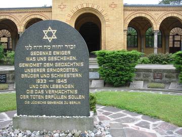 Mahnmal für die Opfer der deutschen Judenvernichtung im sog. III. Reich