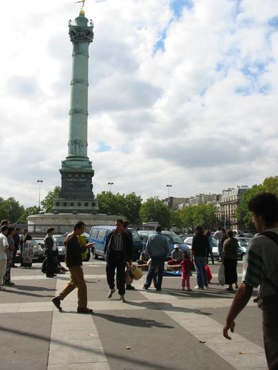 Die Siegessule auf dem Place de la Bastille