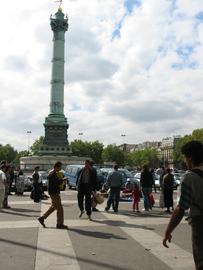 Die Siegess�ule auf dem Place de la Bastille