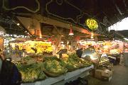 Gemüsestand in La Boqueria